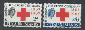 PITCAIRN ISLANDS SC# 36-7 VF LH 1963