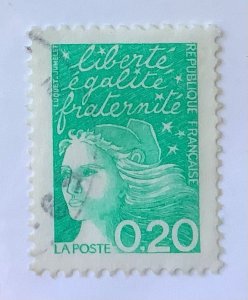 France 1997 Scott 2590 used - 20c, Marianne,  Liberty, Equality, Fraternity