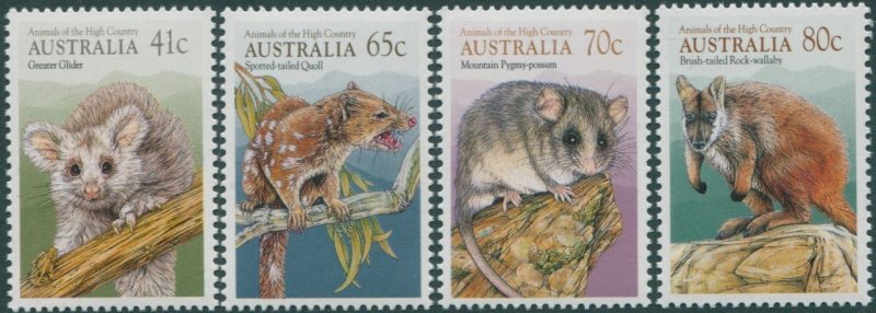 Australia 1990 SG1233-1236 Animals of the High Country set MNH