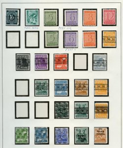 GERMANY SELECTION SOVIET ZONE & ERRORS AS SHOWN MINT LH & NH ON HINGELESS PAGES