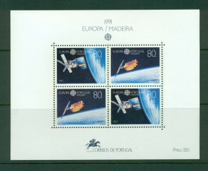 Portugal (Madeira) #152  VFMNH (1991 Europa Space sheet) CV $10.00