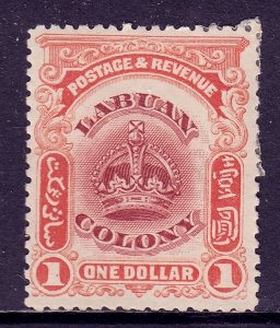 Labuan - Scott #109 - MH - Paper adhesion on reverse - SCV $10