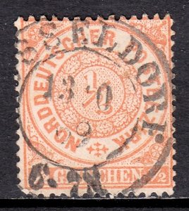 North German Confederation - Scott #15 - Used - SCV $2.75