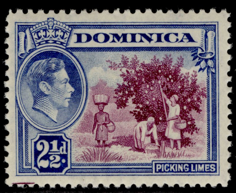 DOMINICA GVI SG103, 2½d purple & bright blue, VLH MINT. 