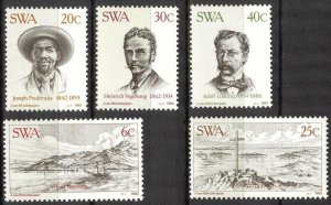 South West Africa SWA 1983 Founding at Luderitz Set of 5 MNH