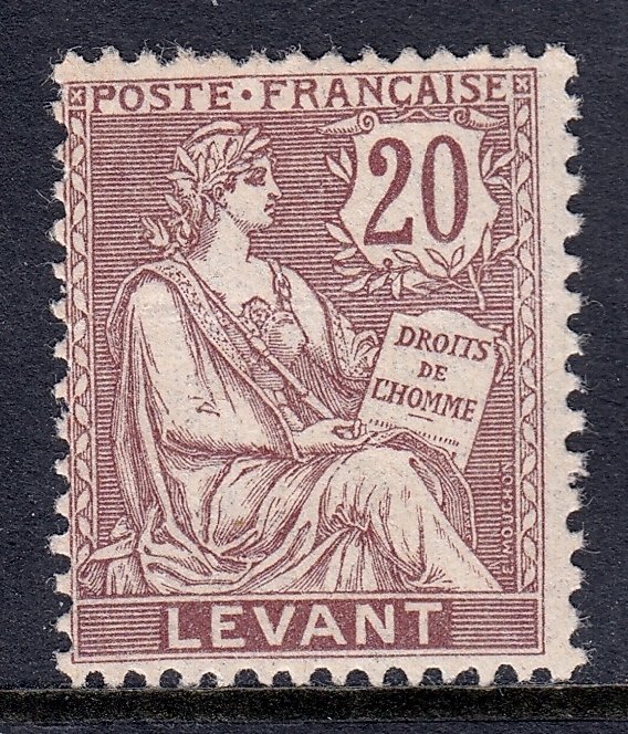 France (Offices in Turkey) - Scott #28 - MH - Very light crease - SCV $3.25