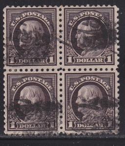 478 Block of 4 XF used neat cancel Great color scv $ 200 ! see pic !