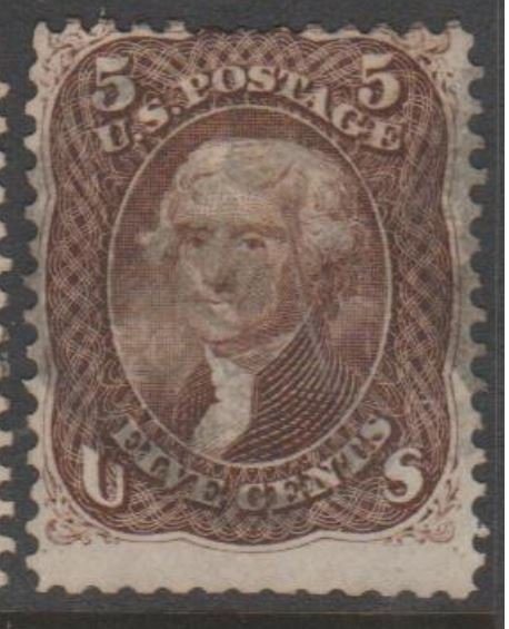 U.S. Scott #76 Jefferson Stamp - Used Single - IND