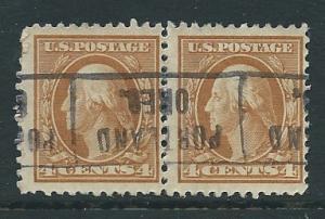 US#503 $0.04 Washington-pair (U) CV $0.80