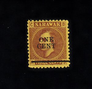 Sarawak Scott #25 Unused, No Gum