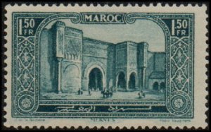 French Morocco 111 - Mint-H - 1.50fr Bab Mansour, Meknes (1927) (cv $1.20)