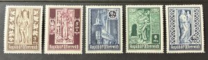 Austria 1946 #b189-93, St. Stephen's Cathedral, Unused/MH.