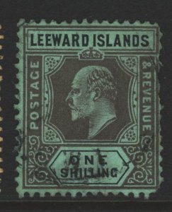 Leeward Islands Sc#38 Used - thin at right