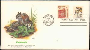 Canada, First Day Cover, Animals, United States