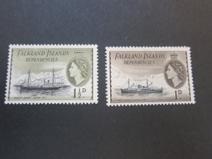 Falkland Islands 1954 Sc 1L20-1 MH