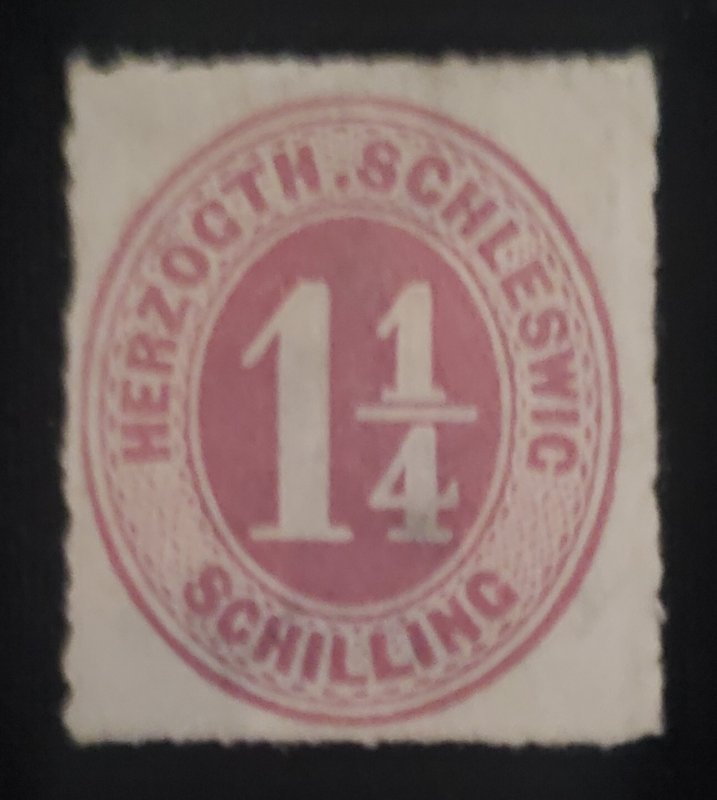 Schleswig-Holstein 11, 1865, Cat. value $55.00