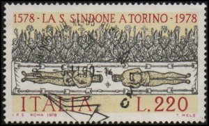 Italy 1337 - Used - 220L Shroud of Turin (1978) (cv $0.55)