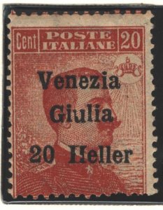 Austria Sc#N32 MH - Variety - misformed u and broken H