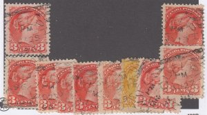 Canada Squared Circle Cancels GUELPH, ONT - S.O.N. Fully Dated - Lot of 10