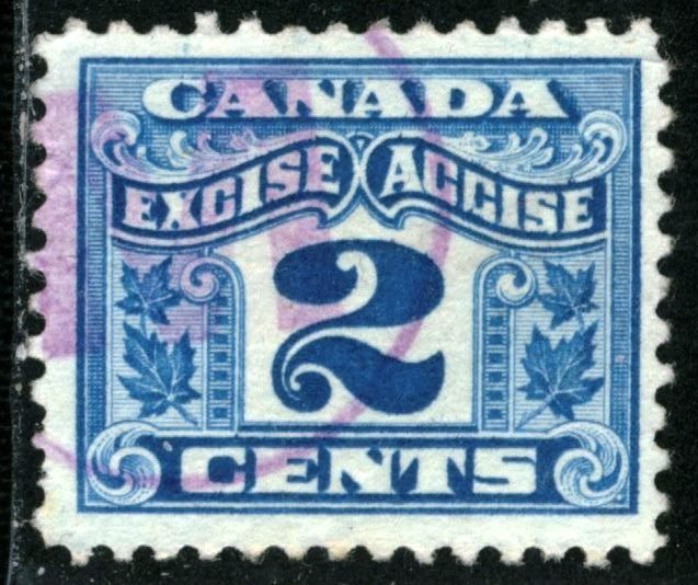 Canada - #FX36 - USED, TWO LEAF EXCISE TAX - 1915- Item C395AFF7