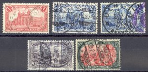 Germany Sc# 75-79 Used 1902 Scenes