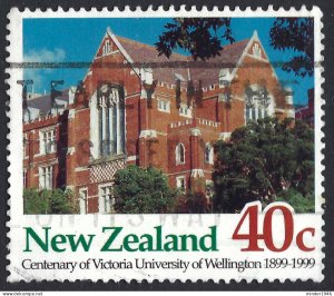 NEW ZEALAND 1999 40c Multicoloured, Centenary of Victoria Uni of Wellington S...