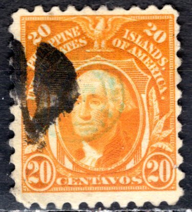 Philippines; 1914: Sc. # 282: Used Perf. 10 Single Stamp