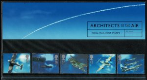 G.B.QE II 1997 BRITISH AIRCRAFT MINT (NH) SG1984-88 P.O.PACK 277 SUPERB