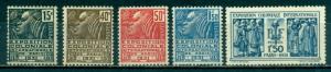 France #258-262  Mint F-VF NH  Scott $125.00