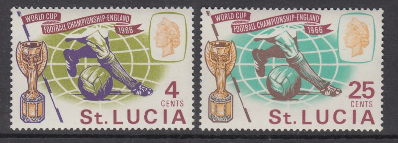 St Lucia 207-208 Soccer MNH VF