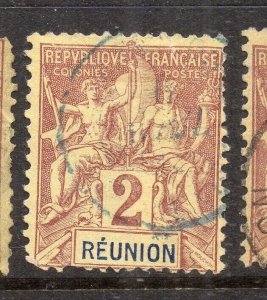 Reunion 1892 Early Issue Fine Used 2c. NW-230785