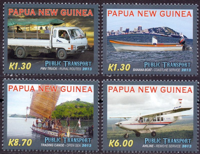 Papua New Guinea. 2013. transport. MNH.