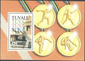 Tuvalu #612-616, Complete Set(5), 1992, Olympics, Never Hinged