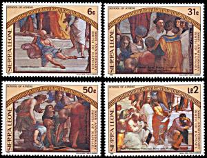 Sierra Leone 576-579, MNH, 500th Anniversary Birth of Raphael