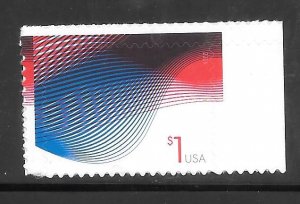 #4953 MNH One Dollar Patriotic Wave Single