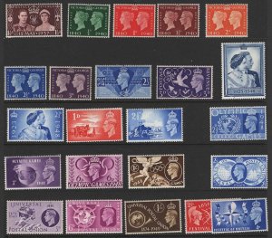 GB 1937 KG6 Commems sets complete unmounted mint [8 sets]