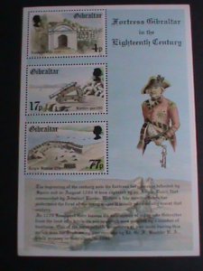 GILBRALTAR-1983  SC#455a FORTRESS IN THE EIGHTEENTH CENTURY- MNH S/S VERY FINE