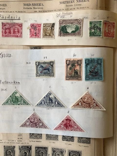 10ea Old Album Pages - See scans