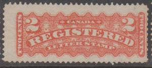 Canada Scott #F1 Registration Stamp - Used Single