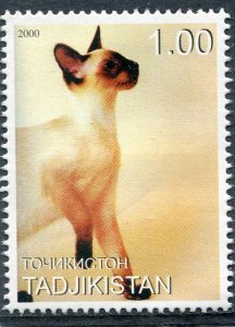 Tajikistan 2000 DOMESTIC CATS 1 value Perforated Mint (NH)