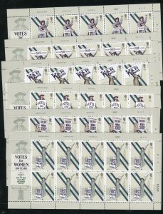 Jersey 2176-2182 Womens Suffrage Set of 8 Stamp Sheets MNH 2018