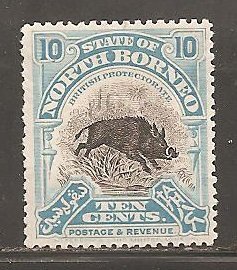 North Borneo  SC 144  Mint  Hinged