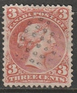 Canada Large Queen #25 w/awesome Obliterator Cancel (~2117)