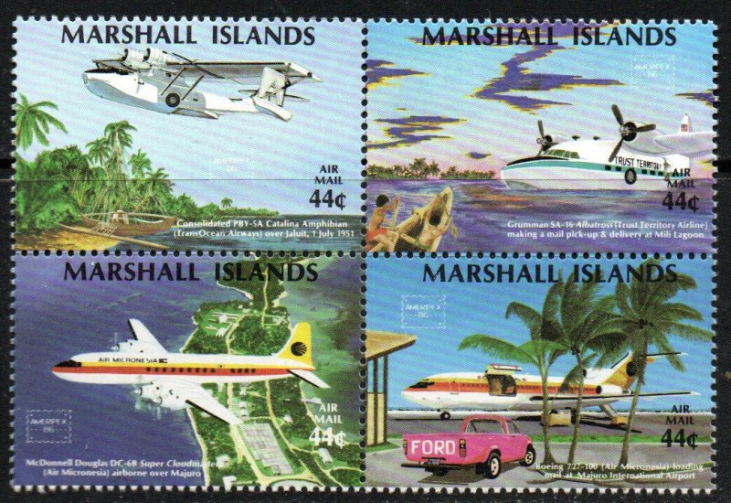Marshall Islands Sc #C6a MNH block of 4