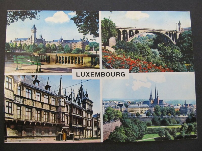 4736 Cartolina Postcard view of Luxembourg used