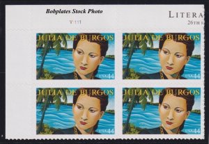 BOBPLATES #4476 De Burgos Plate Block VF NH SCV=$3.6 ~ See Details for #s/Pos
