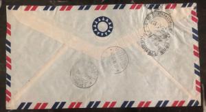 1953 Taipei Taiwan Formosa China Airmail Bank Cover To Berne Switzerland