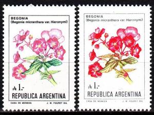 ARGENTINIEN ARGENTINA [1985] MiNr 1757 ( **/mnh ) [01] ex Blumen 2 Farben