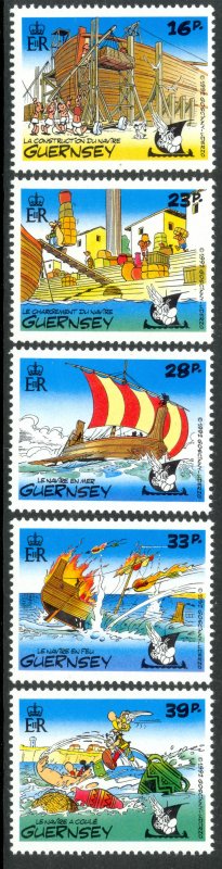 GUERNSEY 1992 OPERATION ASTERIX Set Sc 498-502 MNH