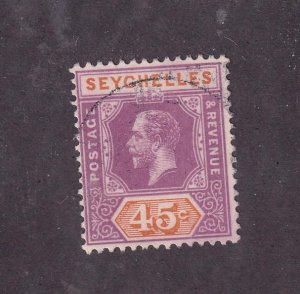 SEYCHELLES # 43 VF-KGV 45cts LIGHT USED CAT VALUE $65